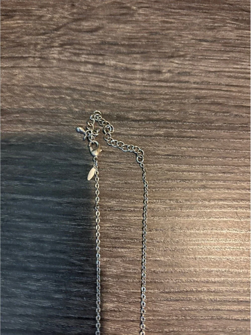 Silver Horseshoe Pendant Necklace with Rhinestones